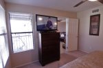 Master suite offers a flat screen TV with a DVD player